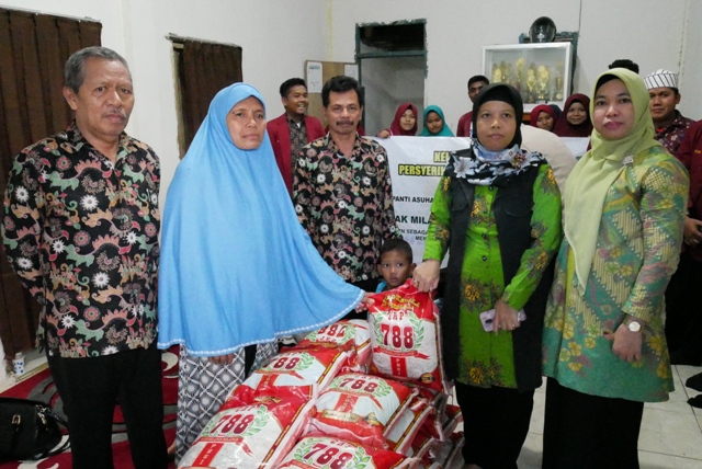 Milad 107 Tahun Muhammadiyah, anjangsana di  Panti Asuhan Madin Al-Ikhlas